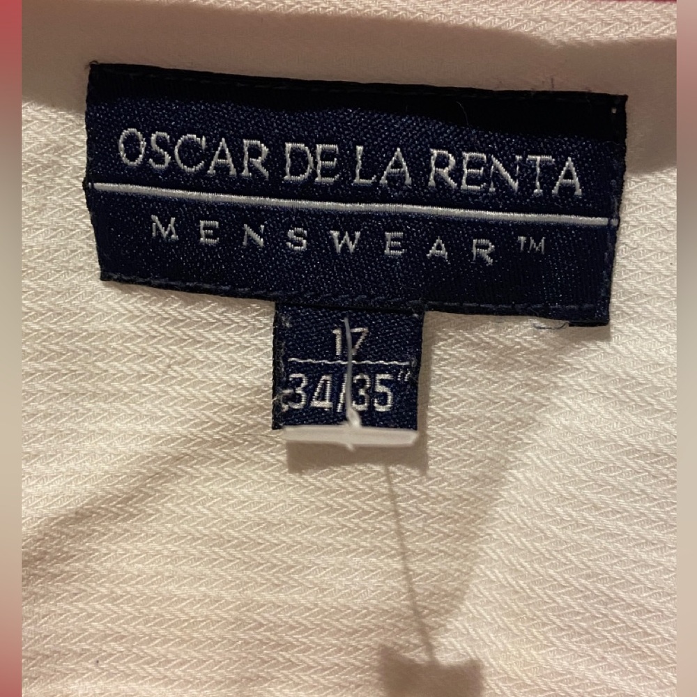 OSCAR DE LA RENTA 100% cotton button down 17 34/35